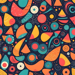 Naklejka premium seamless pattern with flowers