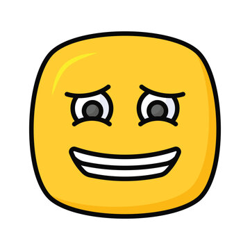 recommend clip art: Premium icon of guilty emoji, ready to use editable vector
