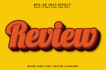 Review colorful 3d text effect