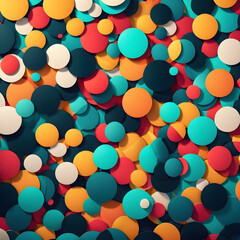 abstract background with colorful circles