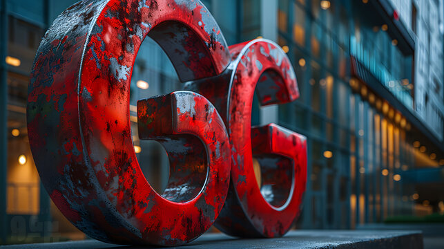 The concept of 6G network, high-speed mobile Internet, new generation networks. Business, modern technology