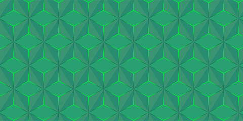 Green abstract background. 3D illustration.