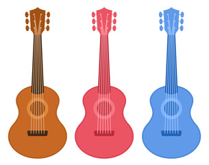 Obraz premium guitar flat design isolated cartoon