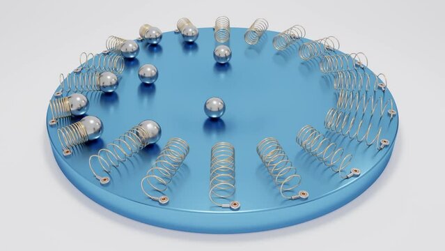 Anti stress - cradle with spring balls