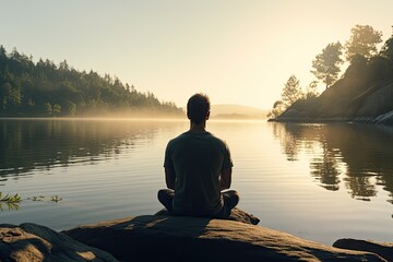 yoga on the lake