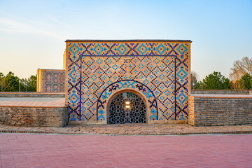 Exterior of the Ulugh Beg Observatory in Samarkand, Uzbekistan