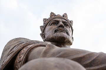 Amir Temur Monument in Samarkand, Uzbekistan, Central Asia - Bronze statue of the famous conqueror...