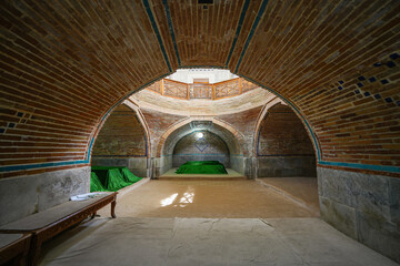 Crypt of the Bibi-Khanym Mausoleum in Samarkand, Uzbekistan, Central Asia