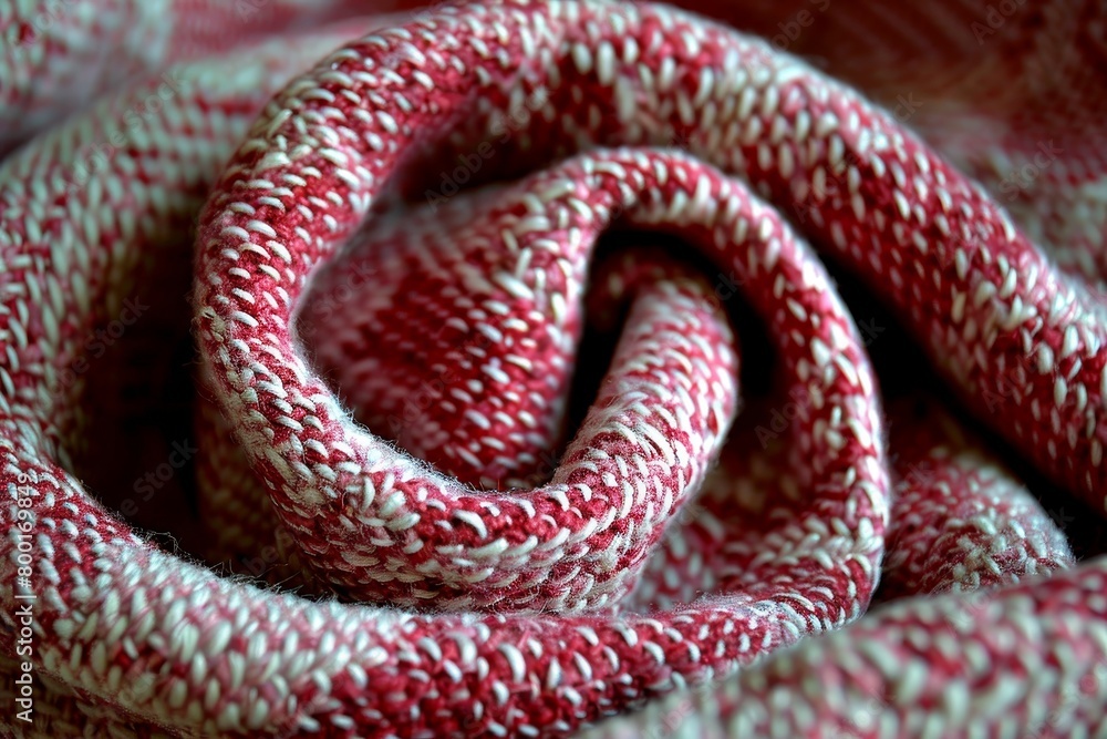 Poster detailed close up of intricate red and white patterned fabric for optimal search relevance