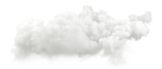 Dreamy explode steam clouds shapes on transparent backgrounds 3d illustrations png