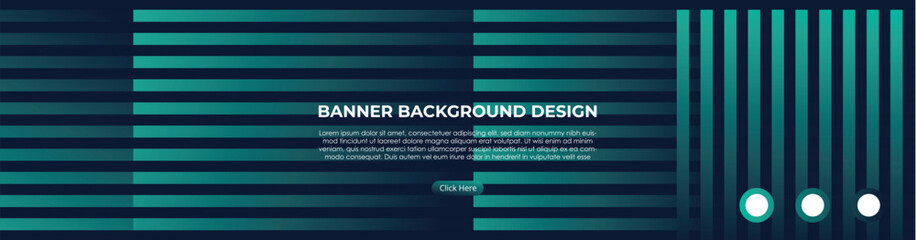 Wide horizontal abstract web banner design template background with blue, green, red, orange gradients color on black bg. Suitable for web ads. Vector illustration with Space to add pictures.