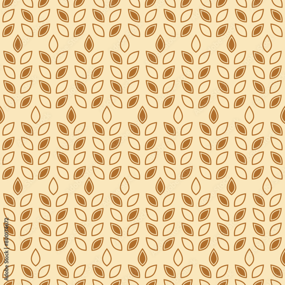 Poster wheat seamless pattern. repeating gold grain. oat background. repeated flour patterns. spike corn. t