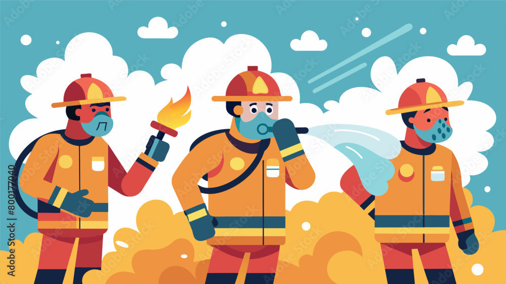 Poster as the firefighters sweat in the steam their pores open up and release the dangerous elements they h