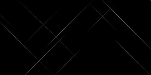 Dark geometric black background with shiny line design banner, Modern luxury template design abstract white lines pattern elements with lighting on black background, Modern seamless looped animation.