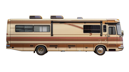 Class A RV isolated on transparent background