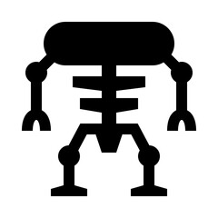Exoskeleton Robot Prosthesis Solid Icon