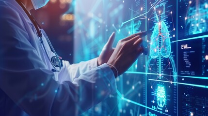 AI algorithms analyze electronic health records to identify patterns and risk factors for diseases.