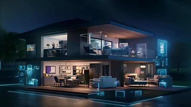 Home Luxury: modern house with digital controls for a soothing experience