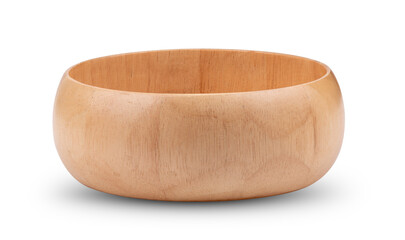 wood bowl isolated on transparent png