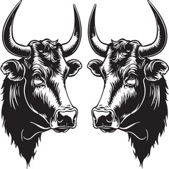 illustration of a bull