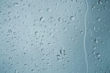 Raindrops on glass texture.