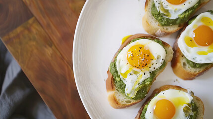 Avocado and egg sandwiches
