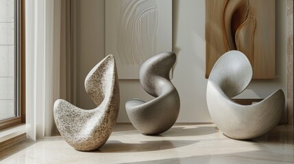 3d render of abstract organic forms