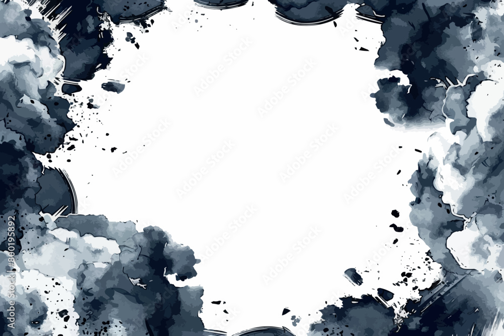 Poster comic blank speech bubble with copy space over color background design. empty template in explosion 