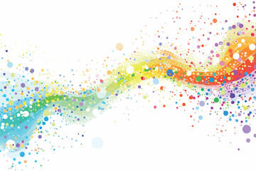 Modern rainbow liquid color flow colorful poster. Wave Liquid shape in black color background. Abstract composition