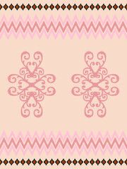 Ikat paisley seamless pattern. geometric ethnic oriental seamless pattern traditional background. Aztec style,embroidery,abstract,vector,illustration.design for ikat fabric, print, boho, cover, 