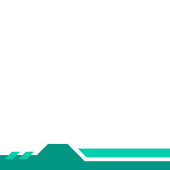 Obraz premium Futuristic Tech Footer