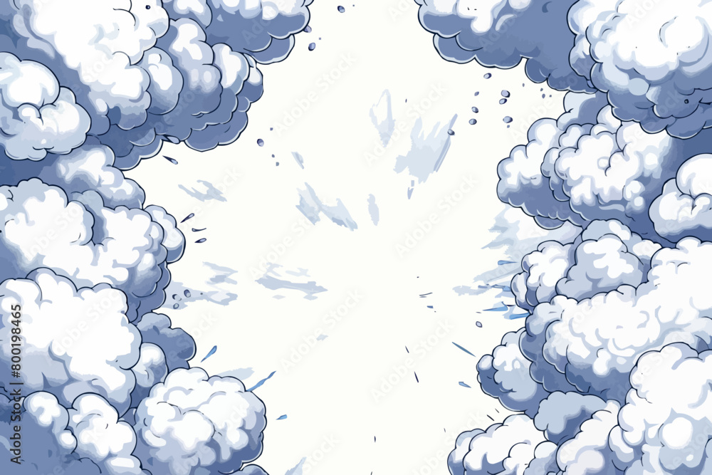 Poster comic blank speech bubble with copy space over color background design. empty template in explosion 