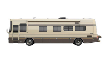 Luxury RV isolated on transparent background