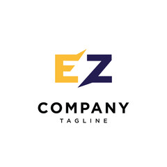 Obraz premium Letter E Z electric logo icon vector template.eps