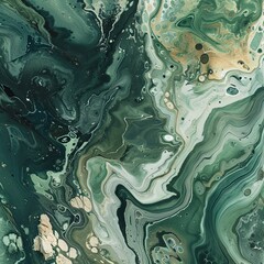 Obraz premium Rich Patterns Green Marble Texture with Refined Elegance