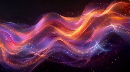 Obraz premium Iridescent Abstract: Cosmic Elegance and Luxury