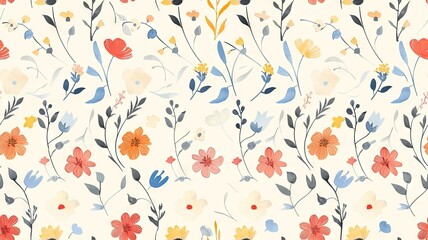 Elegant Floral Seamless Pattern for Stylish Wallpaper Decor