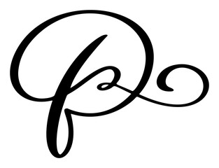 Hand drawn vector calligraphy letter B. Script logo font. Handwritten brush style flourish