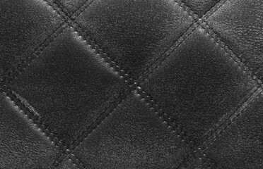 Leather texture background, natural leather material pattern close view square illustration