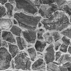 Old stone wall texture. Pencil sketch drawing illustration