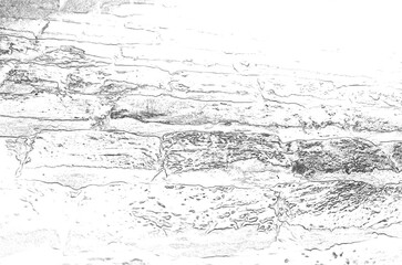 Yellow brick wall texture. Pencil sketch drawing illustration