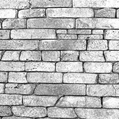 Orange brick texture. Pencil sketch drawing illustration