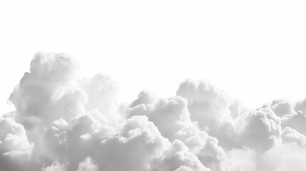 a white cloud against a white background.