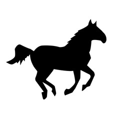 Of vector horses silhouettes