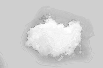 Single cloud isolated over blue sky background. Hand drawn pencil sketch illustration