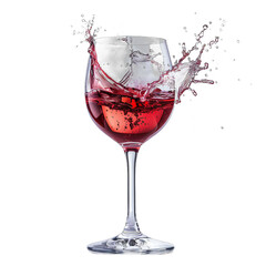 Wine splash İsolated Transparent Background 