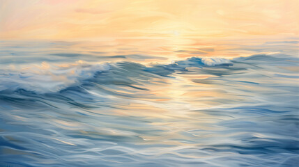 Fototapeta premium Sunrise Ocean Serenity