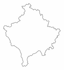 Kosovo outline map