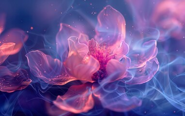 Abstract Smoke Flower Background