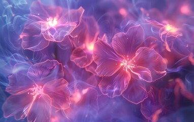 Abstract Smoke Flower Background